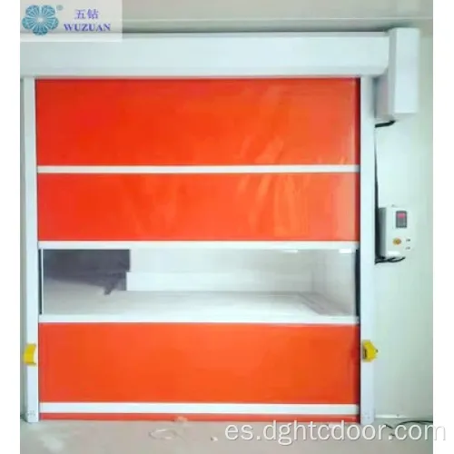 Control remoto de alta velocidad puerta de PVC para industrial